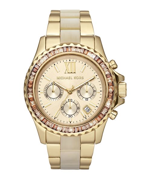 michael kors parker glitz watch for ladies|Michael Kors parker chronograph dial.